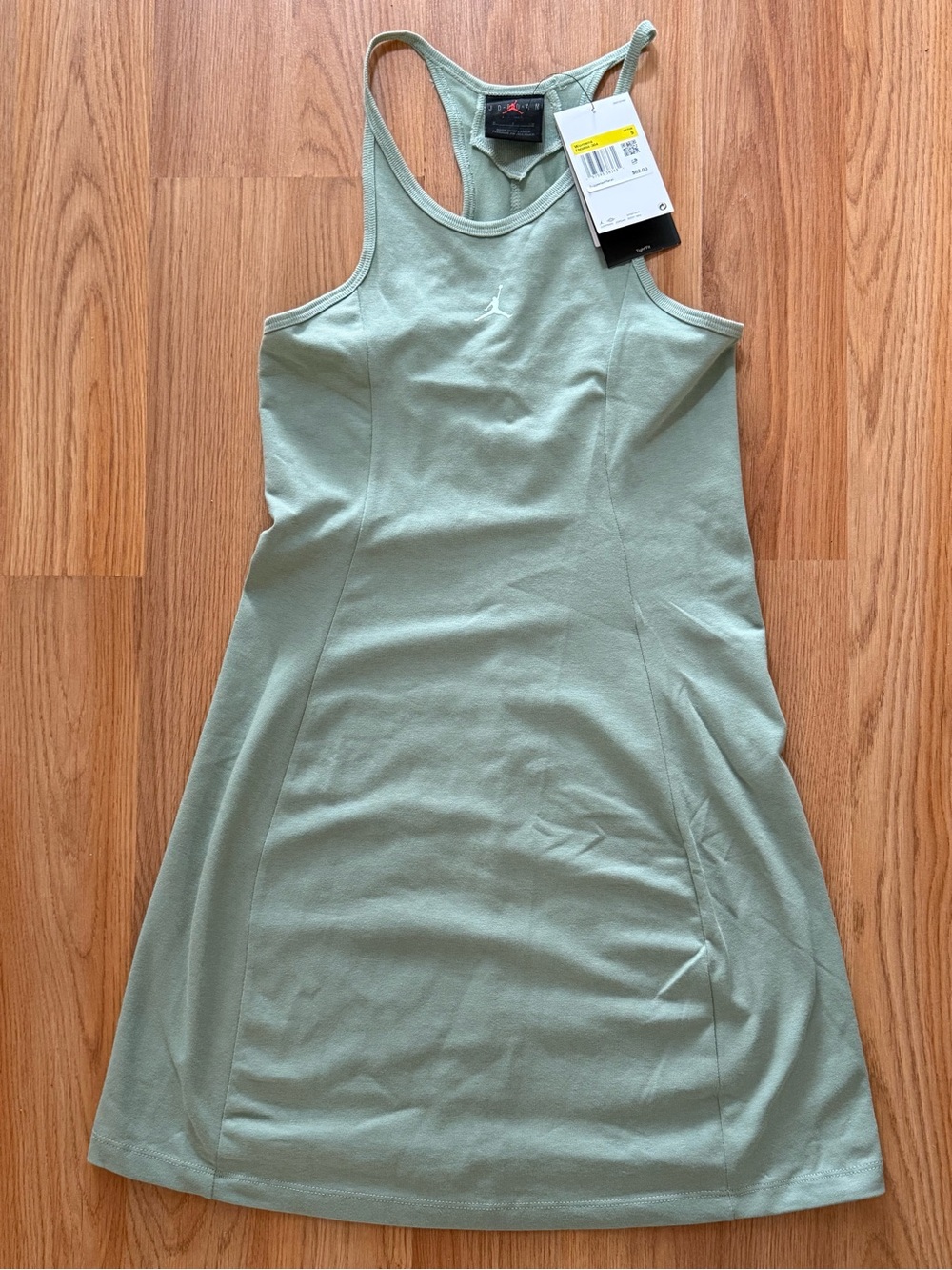 Jordan Women's Slim Knit Dress in a light green color.